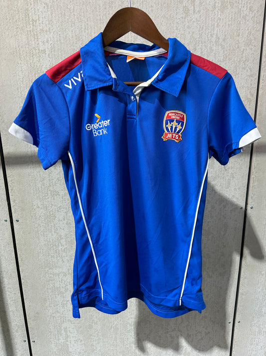 PRE LOVED NEWCASTLE JETS VIVA WOMENS SUPPORTER POLO