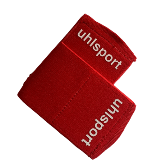 RED UHLSPORT SHIN GUARD STAYS